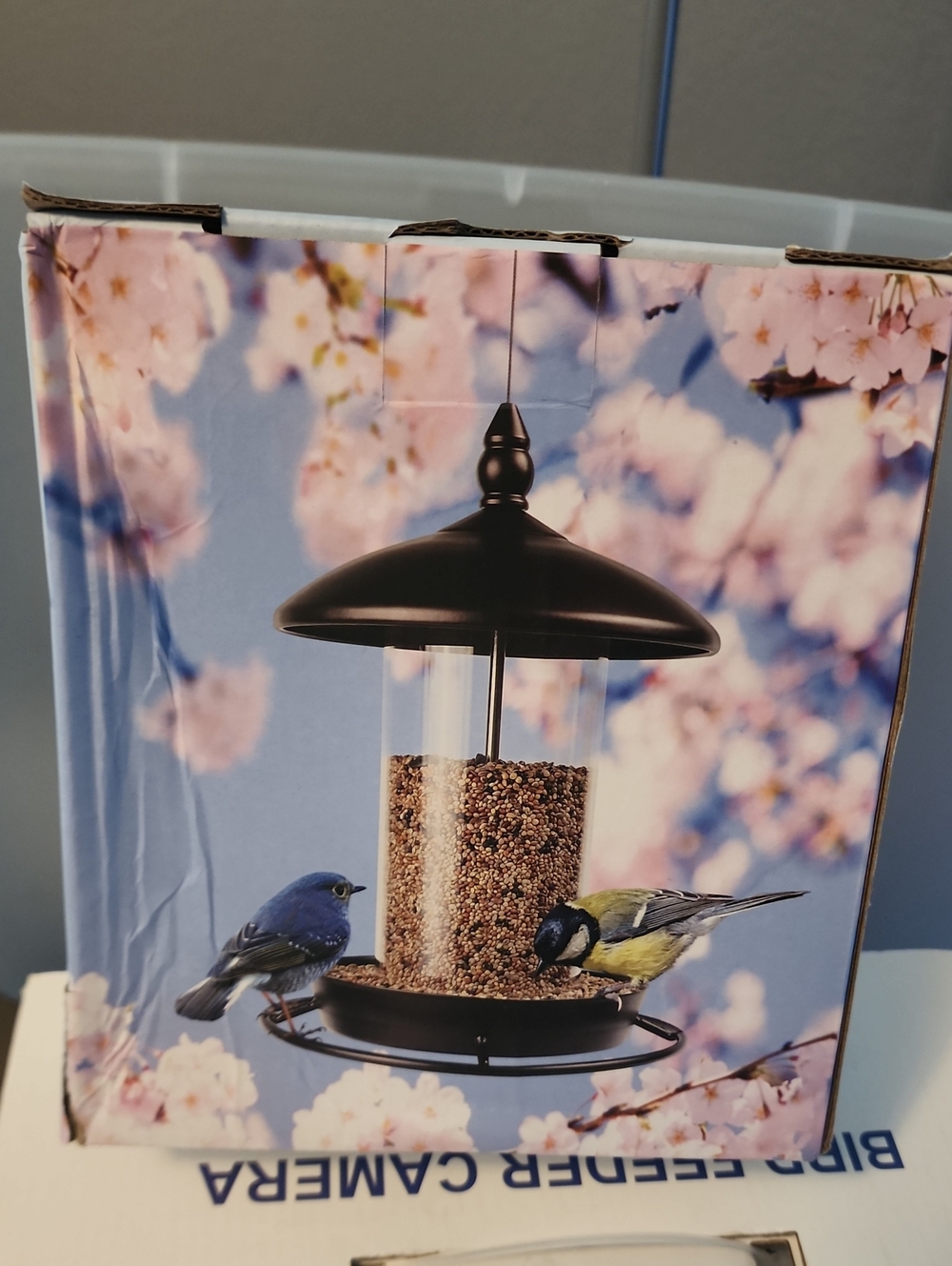 Black Outdoor Bird Feeder - Classic Hanging Seed Feeder